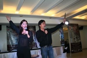 Menchu Lauchengco-Yulo (Mrs. Lovett) and Audie Gemora (Sweeney Todd) Photo